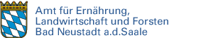 Schriftzug Amt für Ernährung, Landwirtschaft und Forsten Bad Neustadt a.d. Saale mit Link zur Startseite